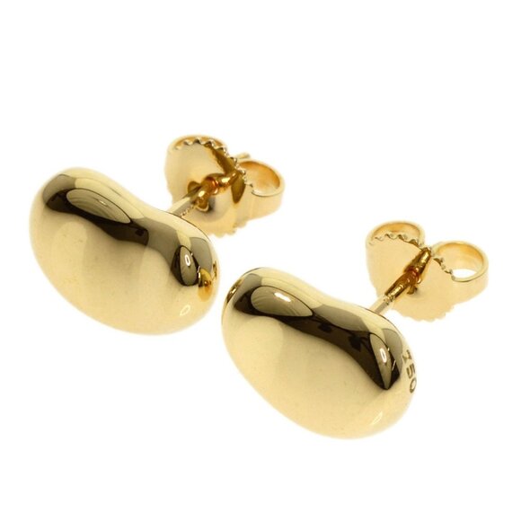 TIFFANY & CO. 18k Yellow Gold Bean Earrings - Picture 1 of 7